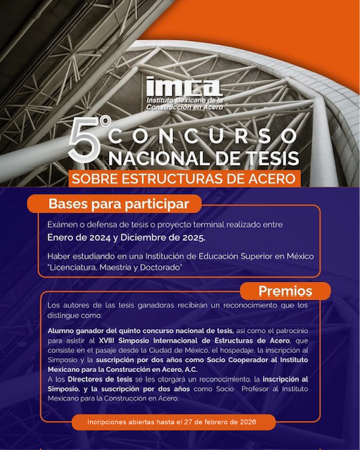 5° Concurso Nacional de Tesis sobre temas de Estructuras Acero Estructural