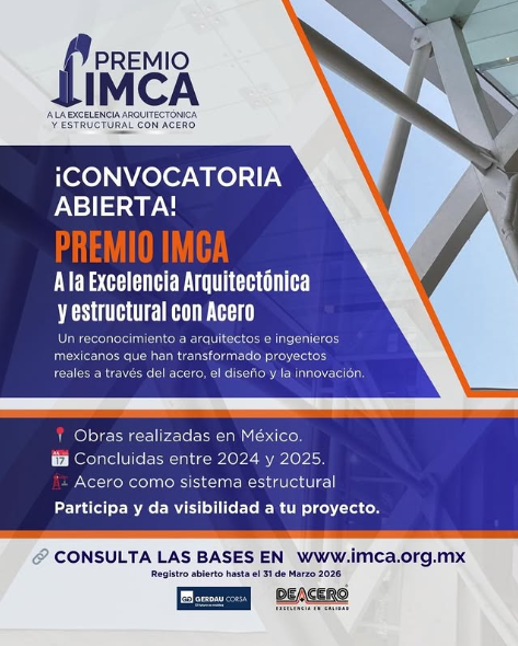 Premio IMCA a la Excelencia Arquitectónica y Estructural con Acero 2024-2025